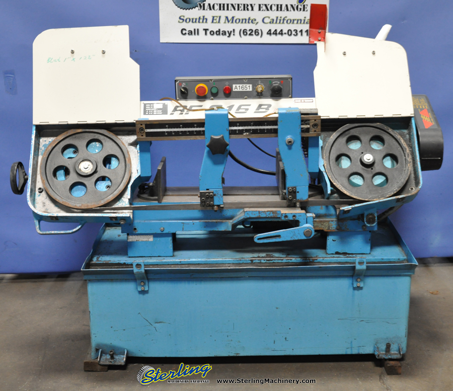 For Sale 9'' x 16'' Used RF Horizontal Band Saw, Mdl. RF 916B