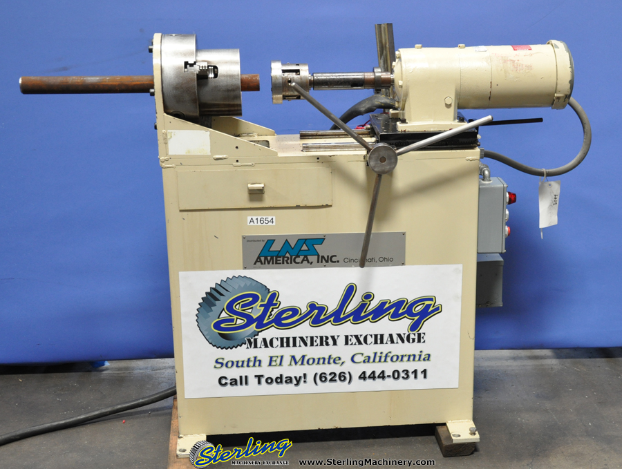 For Sale 1/2'' 3'' Used LNS Bar Chamfering Machine, Mdl. 76 JB 3