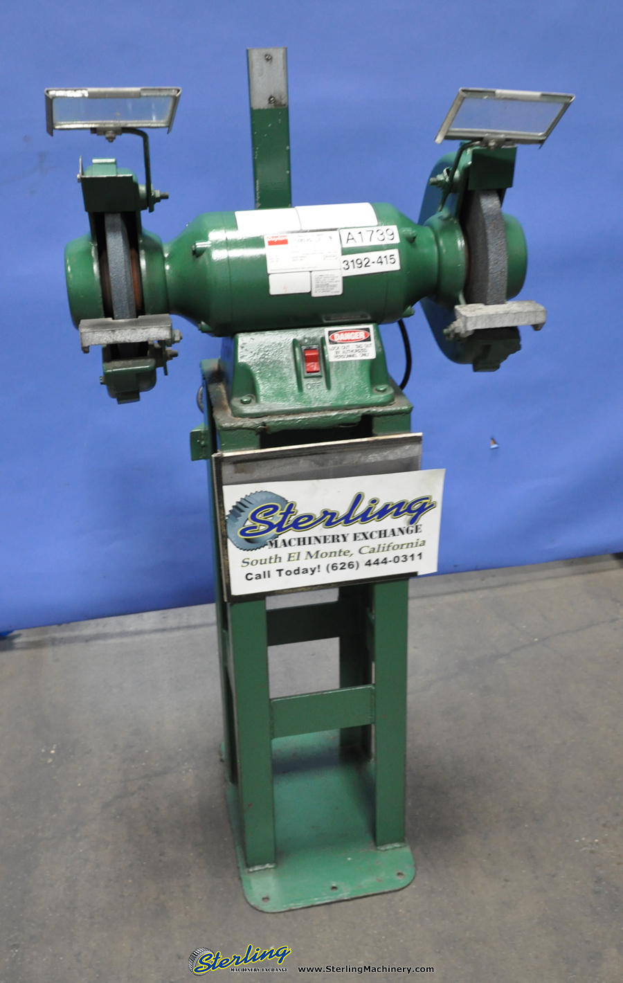 Used Dayton Pedestal Grinder Pedestal Type & Polishers Grinders