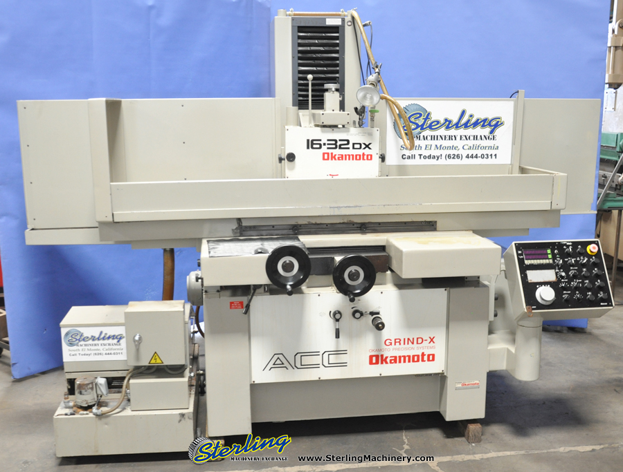 For Sale 16" x 32" Used Okamoto Automatic Surface Grinder, Mdl. ACC