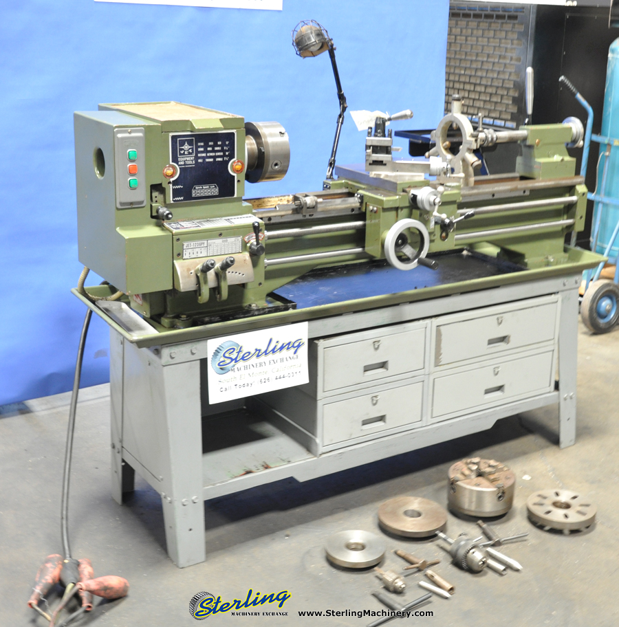 For Sale 12" x 36" Used Jet Engine Lathe, Mdl. 1236 PY, 3 Jaw Chuck, 4