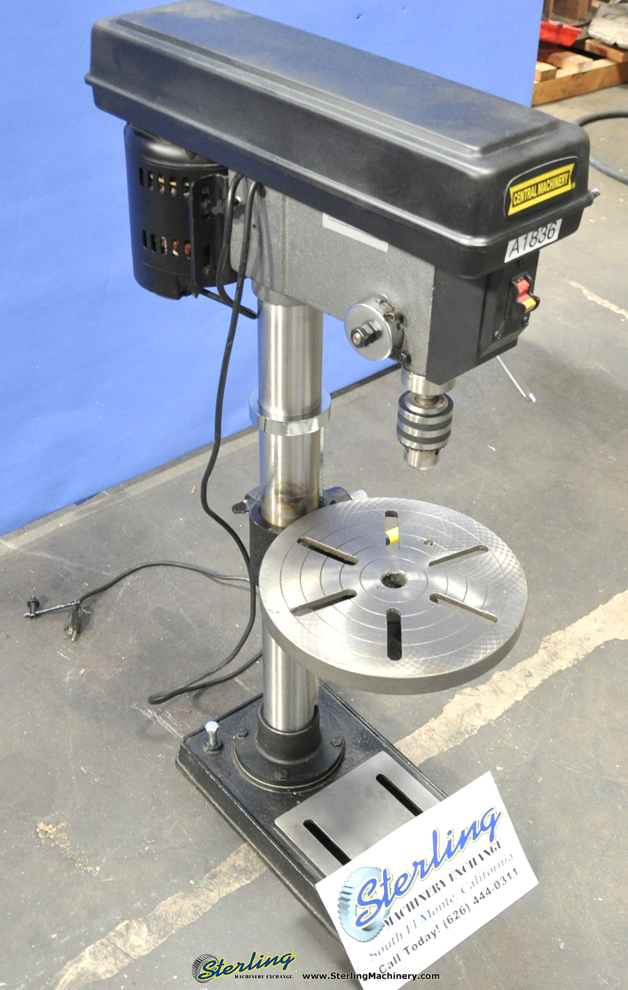Used Central Machinery 16 Speed Floor Drill Press Drills Sterling