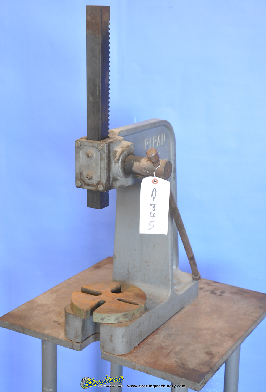 For Sale 3 Ton Used Pipan Arbor Press, Mdl. 3, Stand, 16" Work