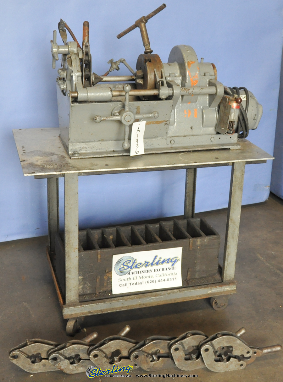 For Sale 2 1/2" Used Toledo Pipe Threading Machine W/ Dies, Mdl. 999