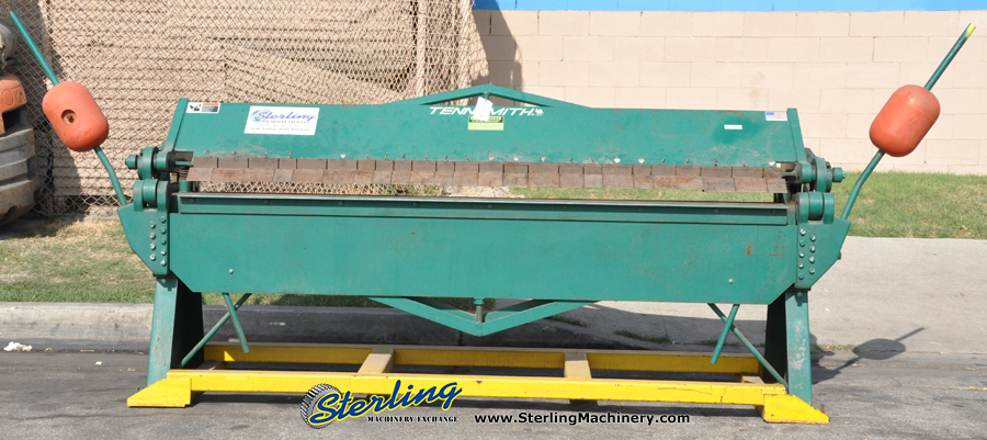 For Sale: 12 Ga. x 8' Used Tennsmith Manual Box & Pan Brake, Mdl. F6-96