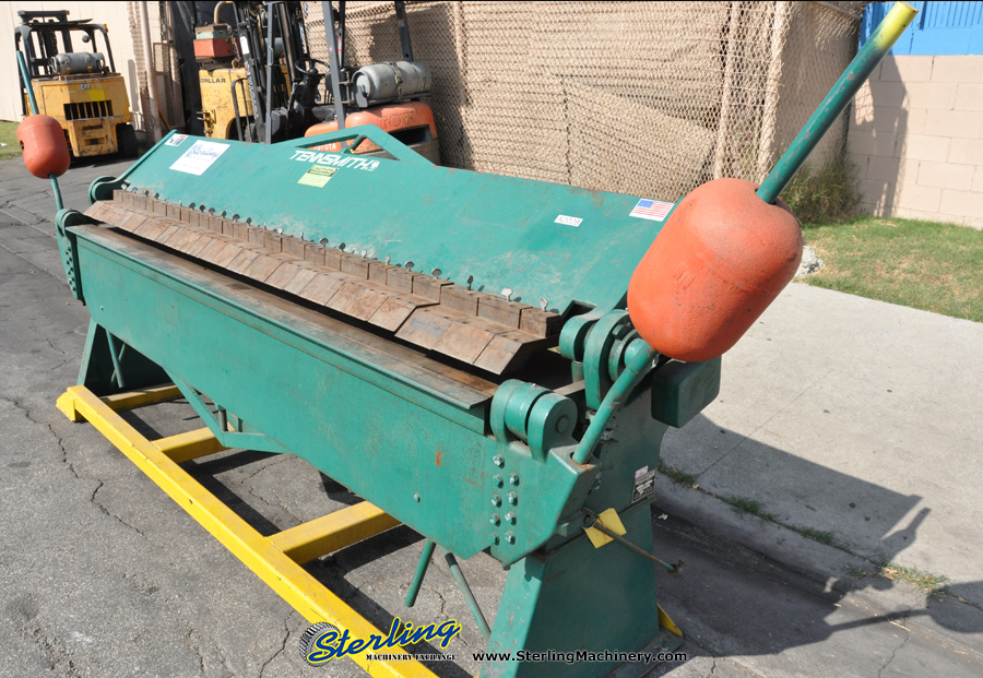 For Sale 12 Ga. x 8' Used Tennsmith Manual Box & Pan Brake, Mdl. F696