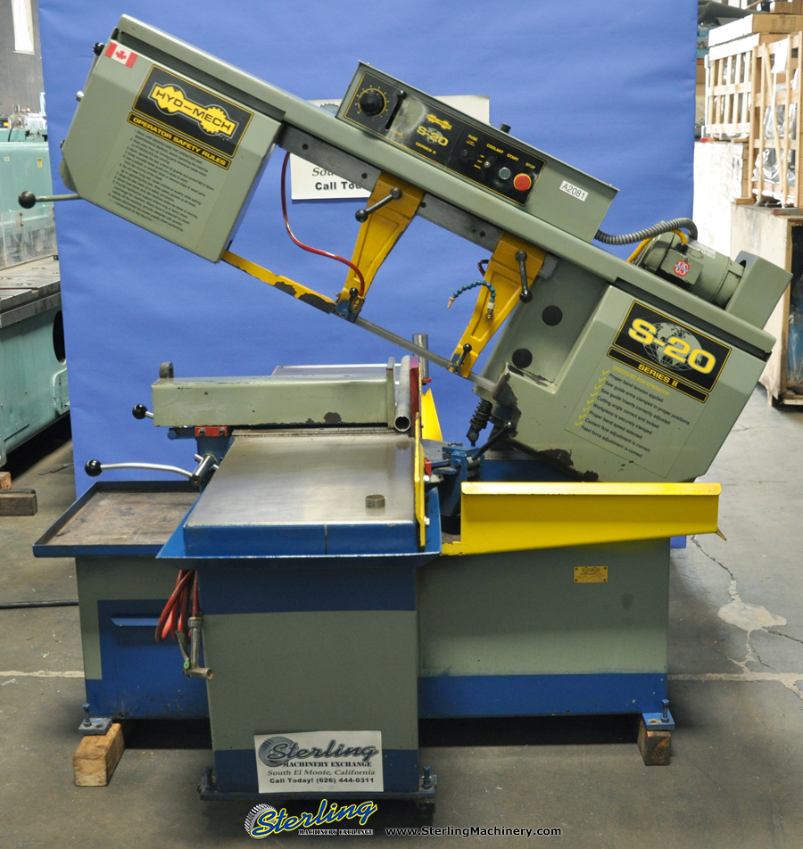 For Sale 13" x 18" Used HydMech Horizontal (Swivel Head) Bandsaw, Mdl