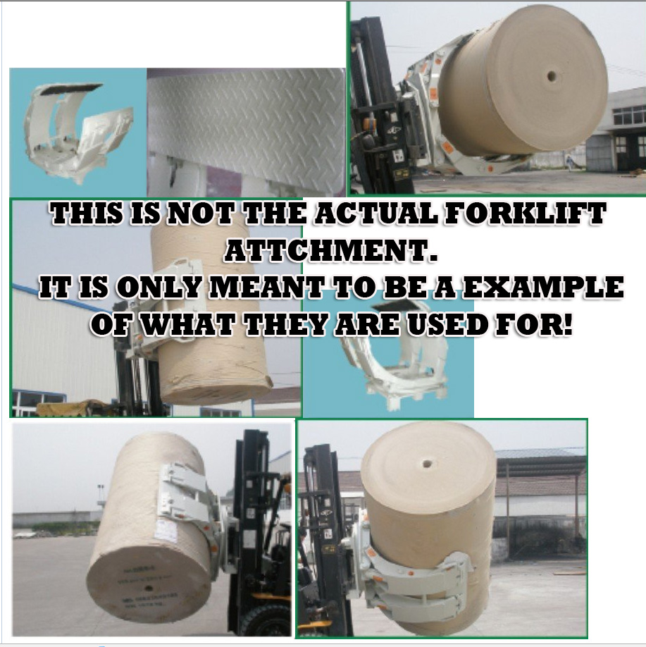 Used-Russes & Russes, Inc.-Used Russes & Russes Inc. Forklift Truck Hydraulic Rotating Paper Roll Clamp Attachment-ROTATING PAPER ROLL CLAMP-A2163-02