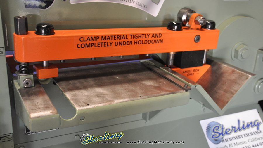 For Sale 50 Ton Used Piranha Hydraulic Ironworker, Mdl. P3, Punch