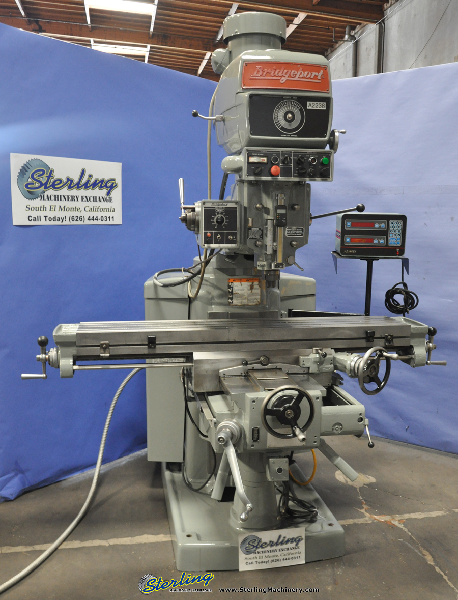 For Sale 11" x 58" Used Bridgeport Series II Vertical Milling Machine