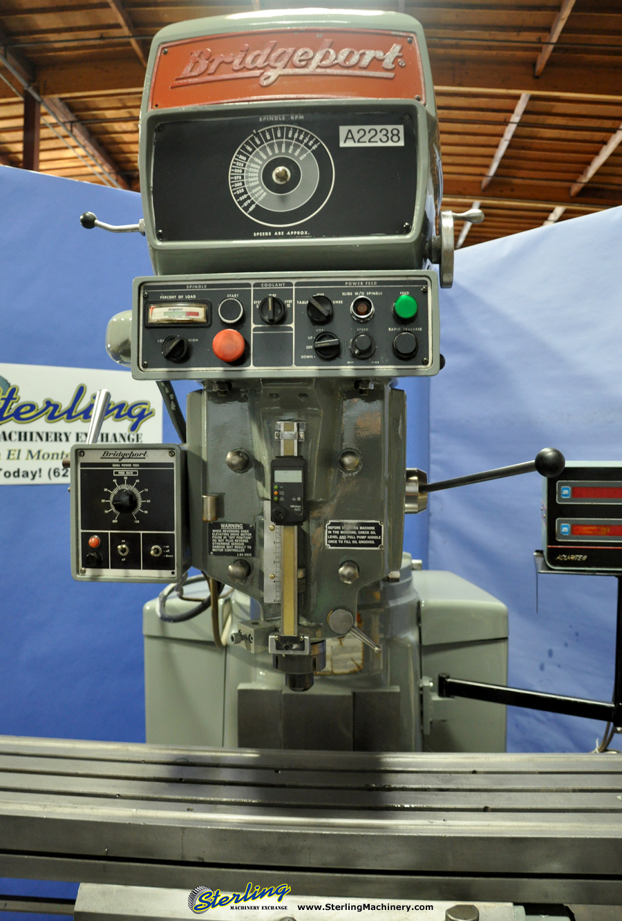 For Sale 11" x 58" Used Bridgeport Series II Vertical Milling Machine