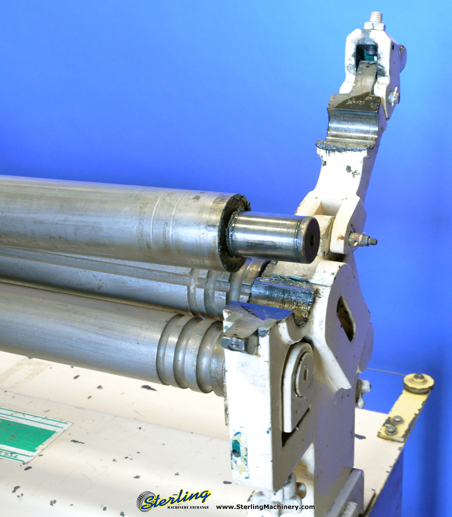 For Sale 16 Ga. x 4' Used Tennsmith Powered Slip Rolls, Mdl. SR48P