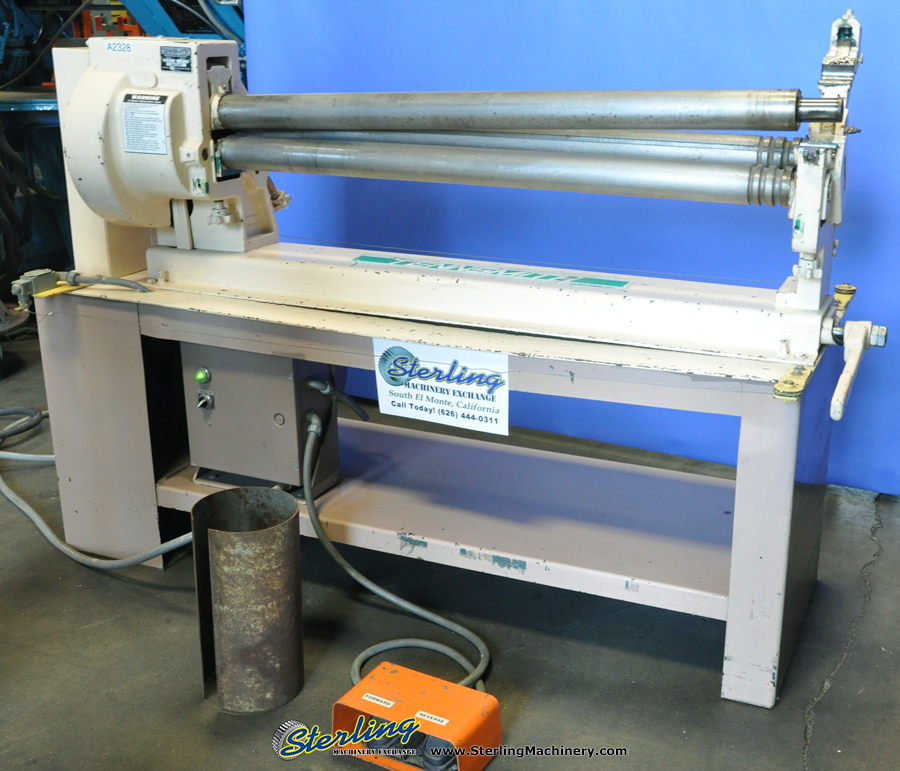 For Sale 16 Ga. x 4' Used Tennsmith Powered Slip Rolls, Mdl. SR48P