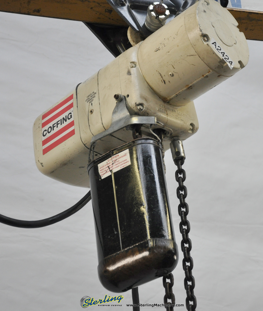For Sale 2 Ton Used Coffing 2 Ton Hoist with Portable A Frame Gantry