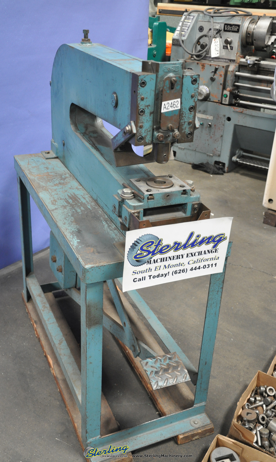 For Sale 5 Ton Used Roper Whitney Kick Punch, Mdl. 68, Punches & Dies