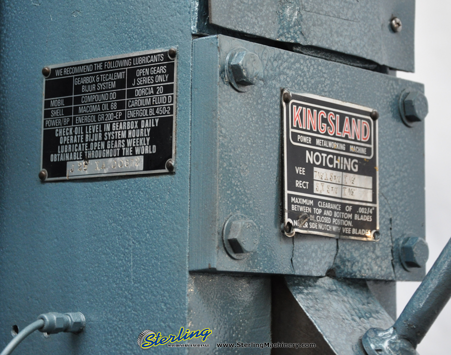 Used-Kingsland-Used Kingsland Mechanical Heavy Duty Muiti Station Ironworker-J25, TYPE XA-A2467-013