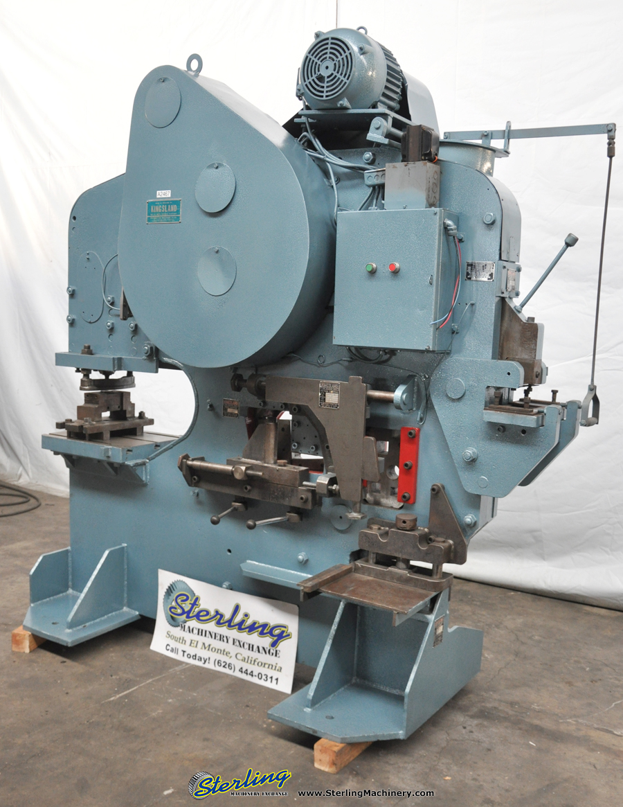 Used-Kingsland-Used Kingsland Mechanical Heavy Duty Muiti Station Ironworker-J25, TYPE XA-A2467-01