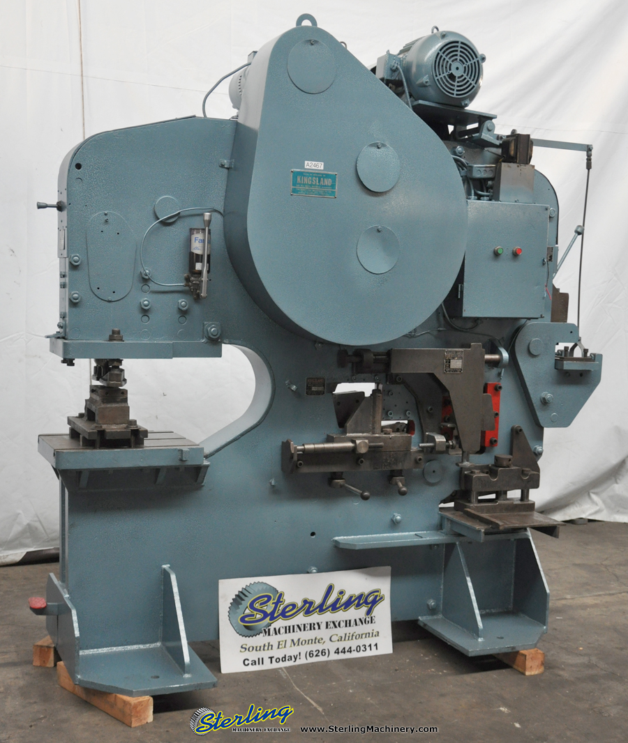 Used-Kingsland-Used Kingsland Mechanical Heavy Duty Muiti Station Ironworker-J25, TYPE XA-A2467-02