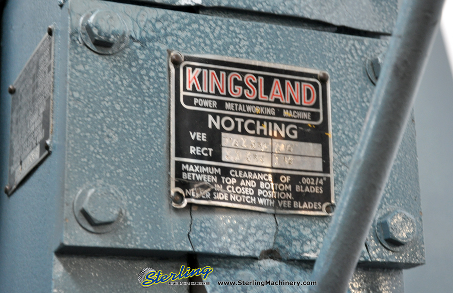 Used-Kingsland-Used Kingsland Mechanical Heavy Duty Muiti Station Ironworker-J25, TYPE XA-A2467-012