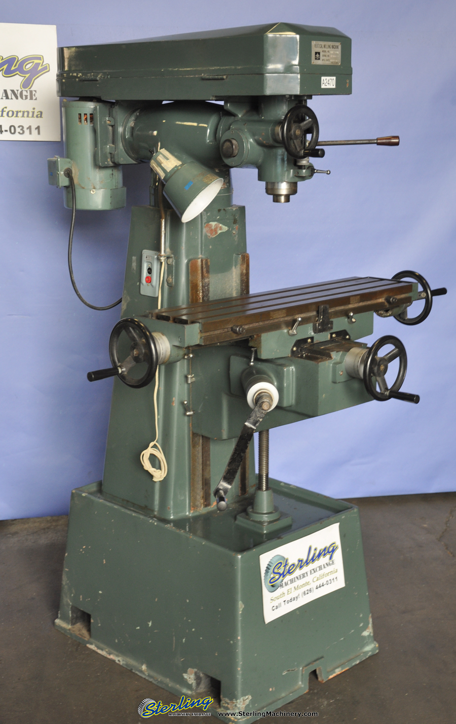 Used Jet Vertical Knee Mill Milling Machines Sterling Machinery