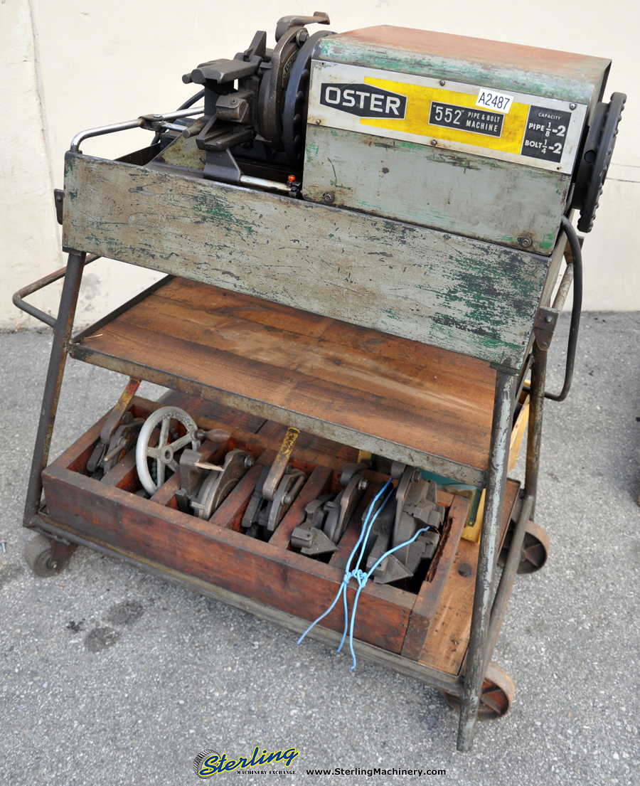 For Sale 1/4" 2" Used Oster Pipe & Bolt Threading Machine, Mdl. 552