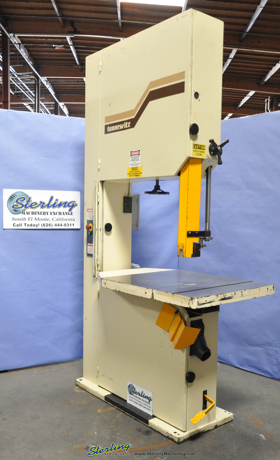 For Sale: 36" Used Tannewitz Deep Throat Vertical Wood and Plastic