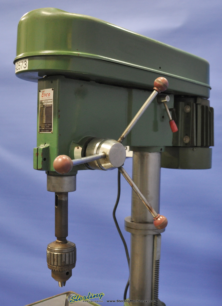 For Sale 16" x 131/2" Used Enco Floor Type Drill Press, Mdl. 40010, 