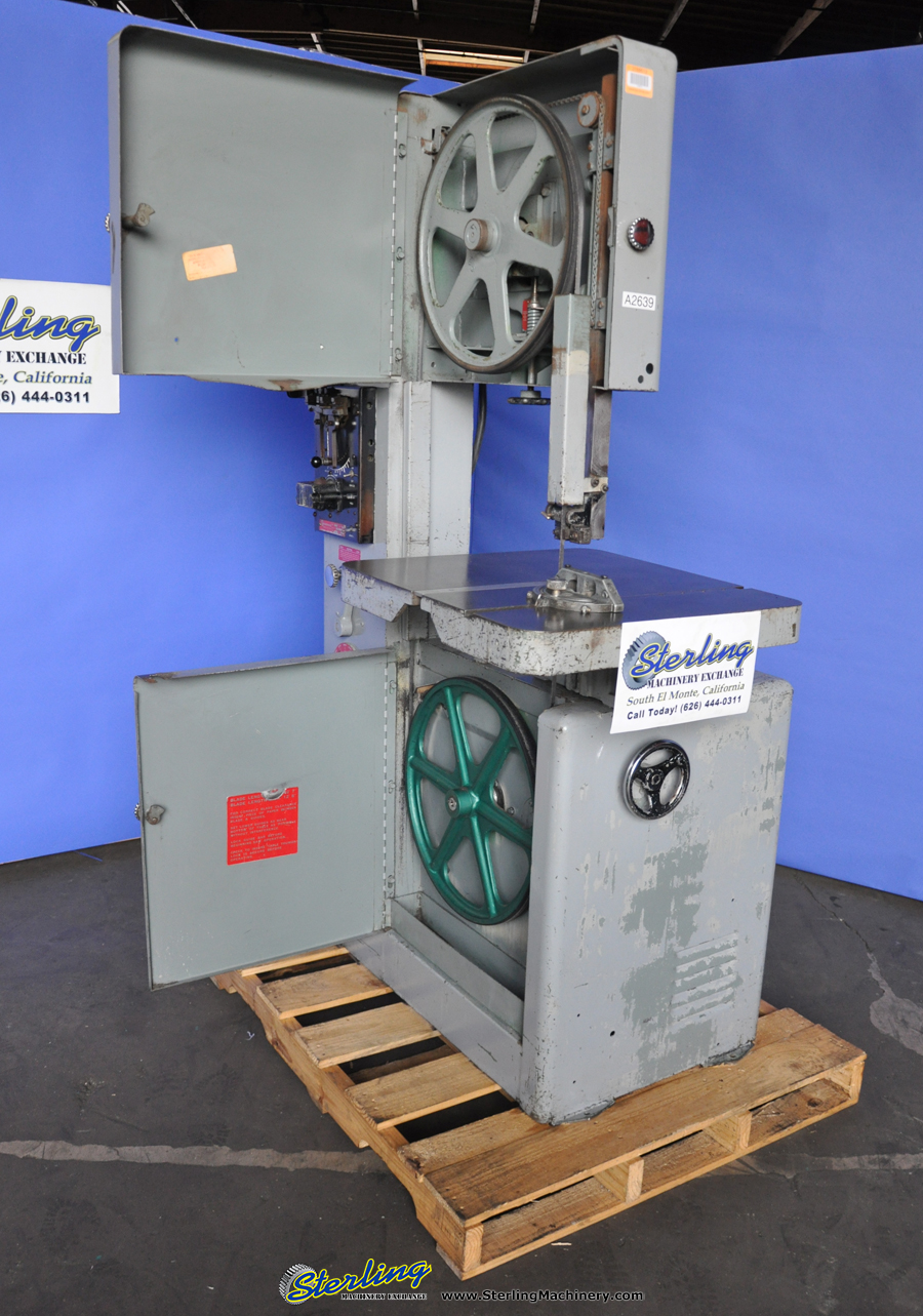 For Sale: 20'' Used Powermatic Vertical Bandsaw, Mdl. 87, Blade Welder