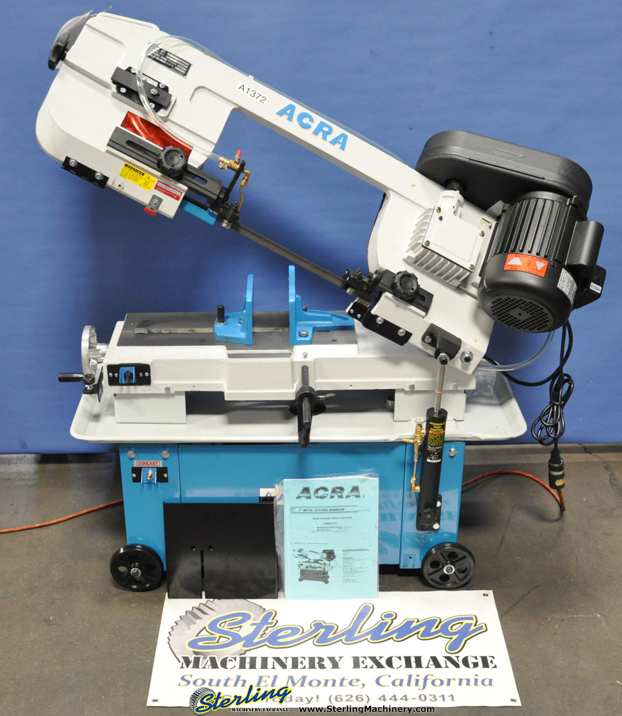 For Sale 7" x 12" Brand New Acra Horizontal/Vertical Band Saw, Mdl
