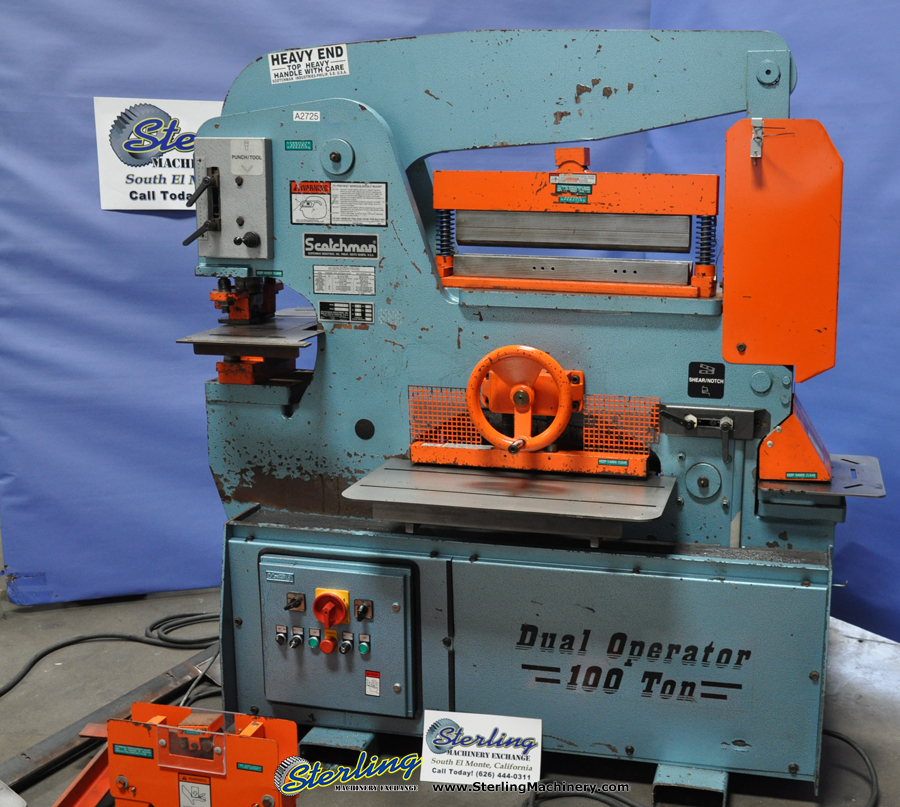 For Sale 100 Ton Used Scotchman Dual Operation Ironworker , Mdl. DO