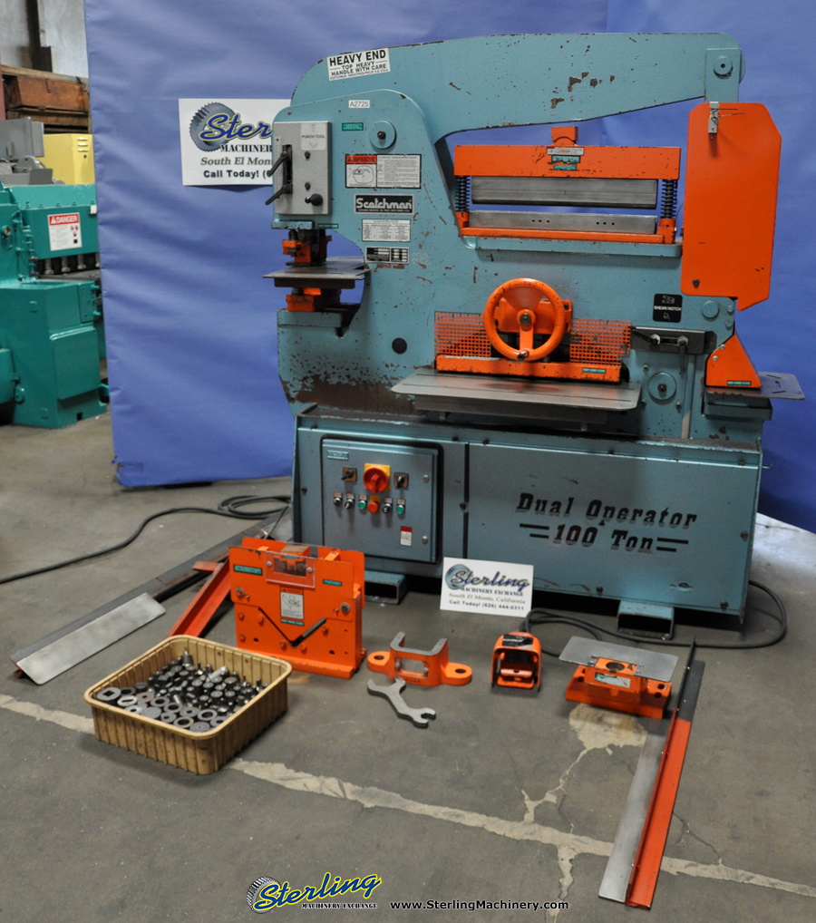 For Sale 100 Ton Used Scotchman Dual Operation Ironworker , Mdl. DO