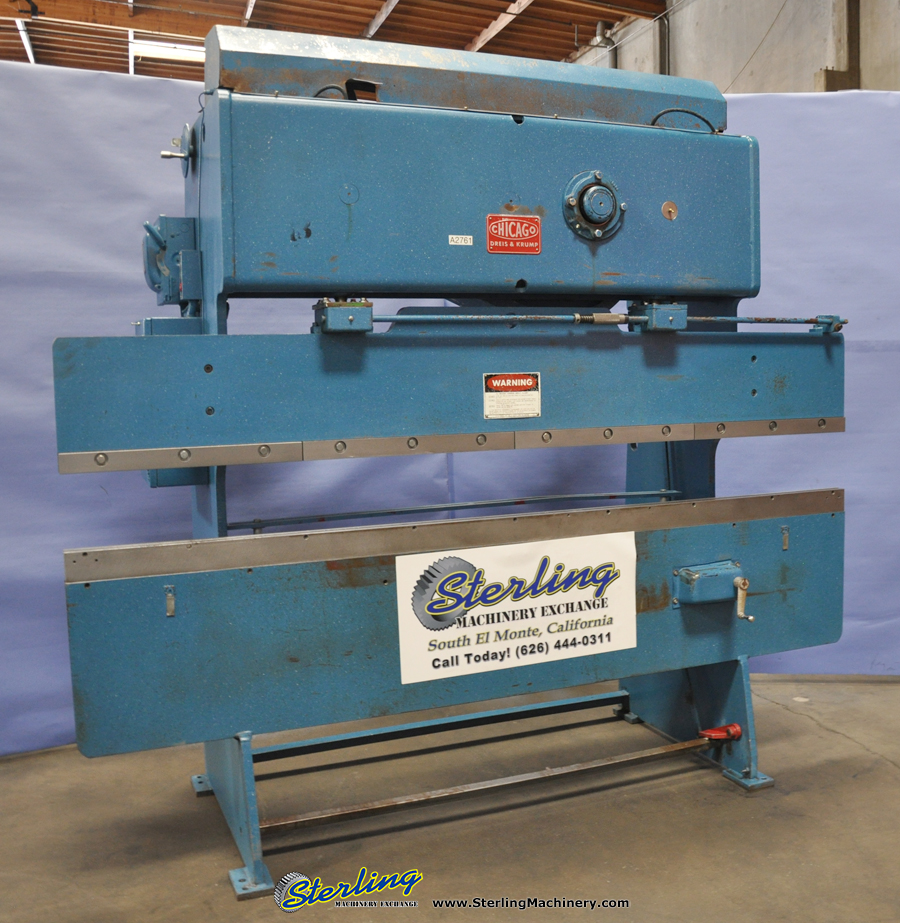 Used Chicago Mechanical Press Brake Sterling Machinery
