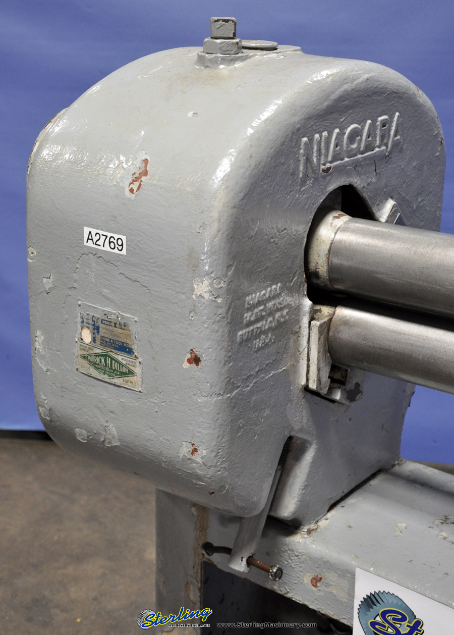 Used-Niagara-Used Niagara Initial Pinch MANUAL POWER HAND Sheet Metal Plate Roll-351-A2769-03