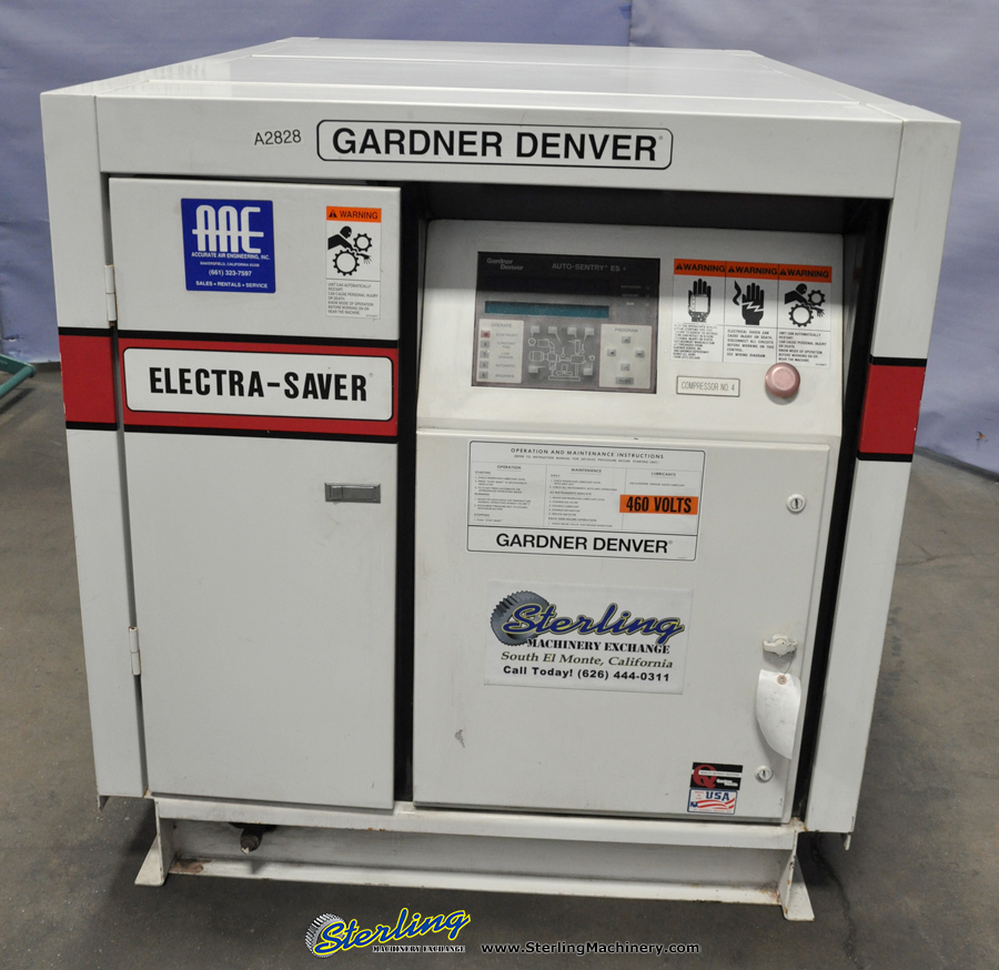 Used Gardner Denver Electra Saver II Turn Valve Rotary Screw Air