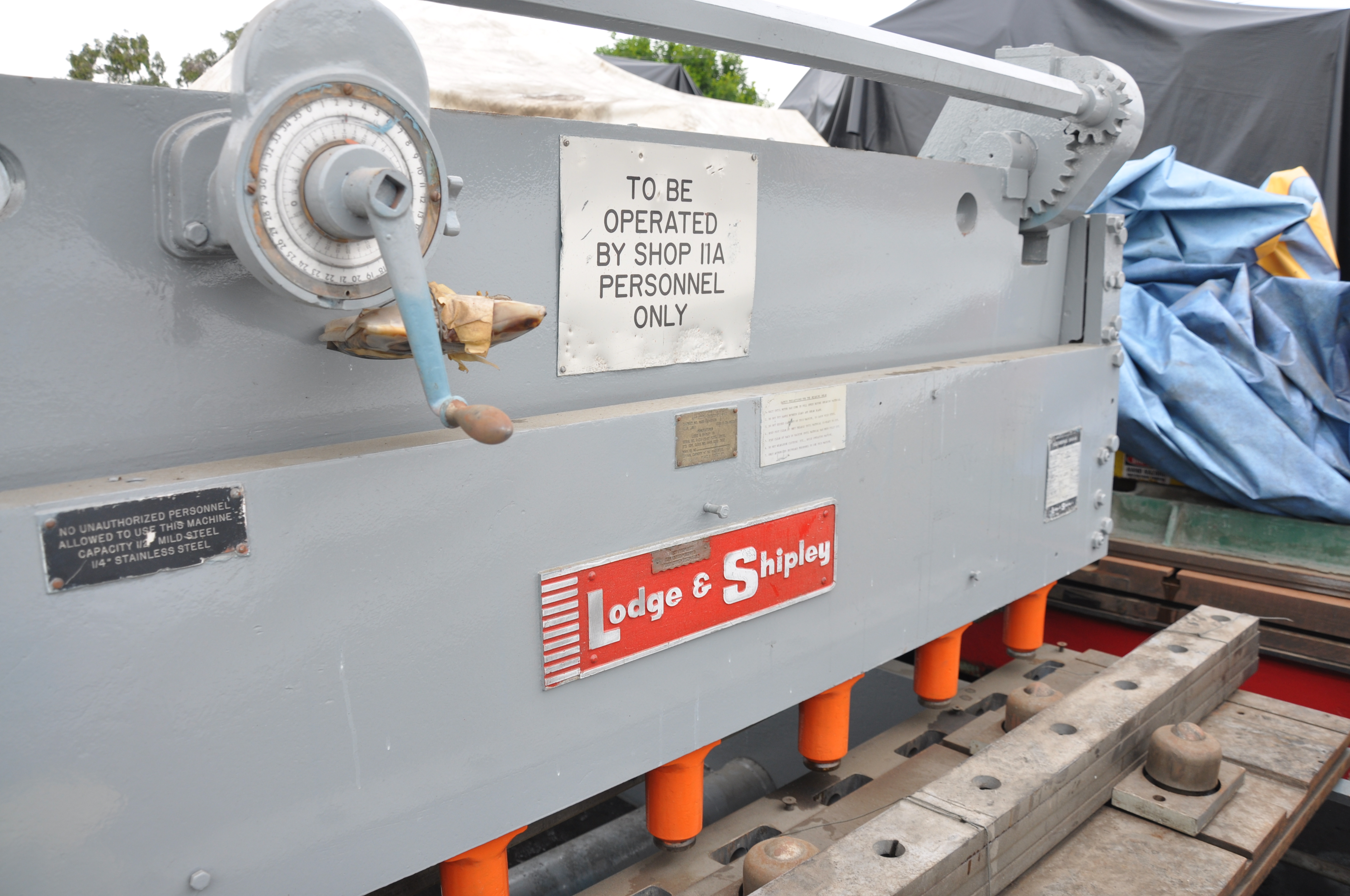 Used-Lodge & Shipley-Used Lodge & Shipley Power Squaring Shear-0806-A2834-011