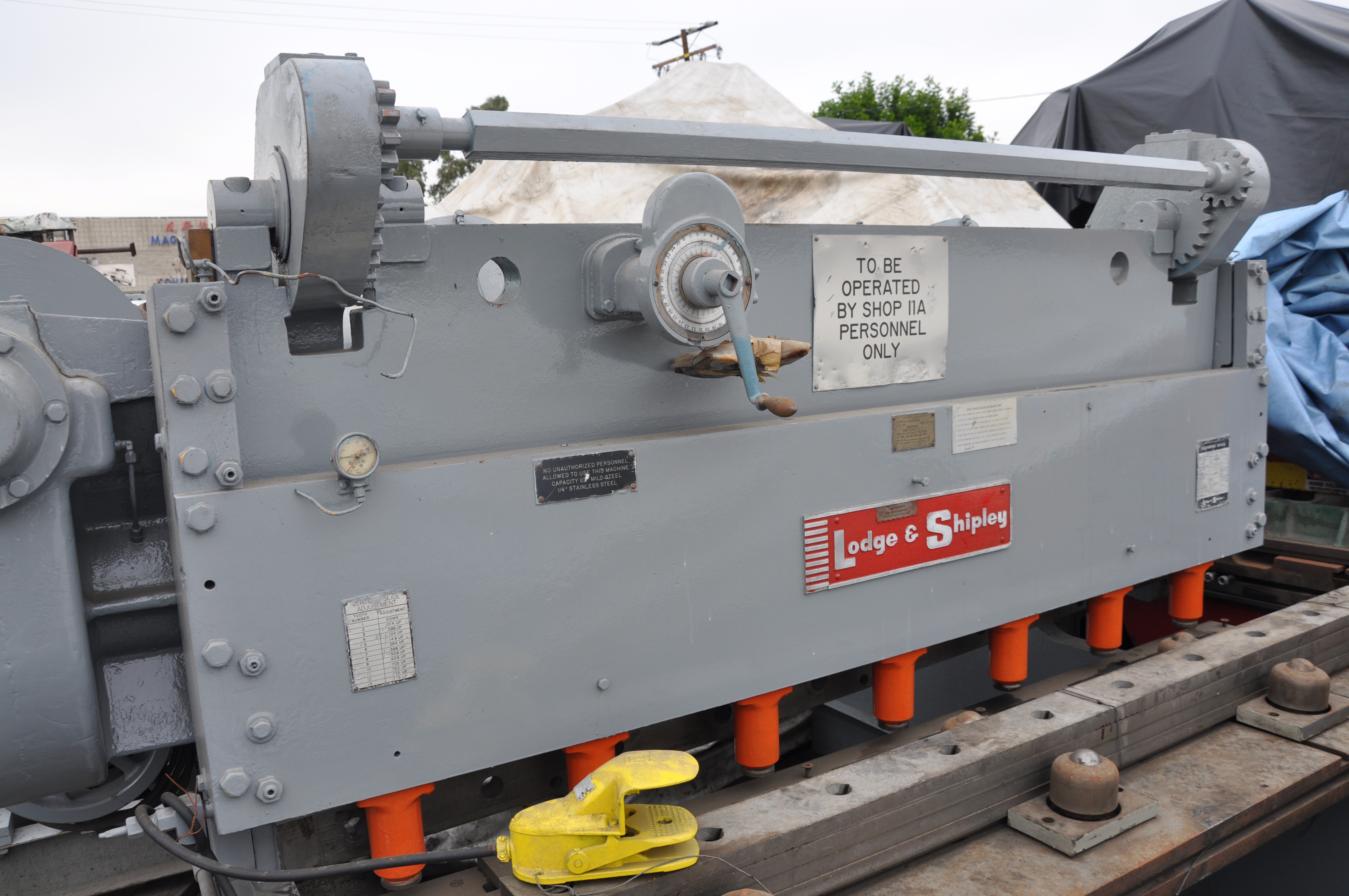 Used-Lodge & Shipley-Used Lodge & Shipley Power Squaring Shear-0806-A2834-015