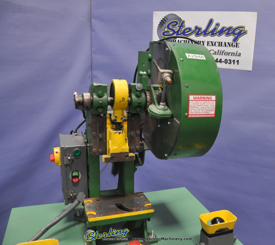 For Sale 5 Ton Used Benchmaster Air Clutch Punch Press, Mdl. 1151