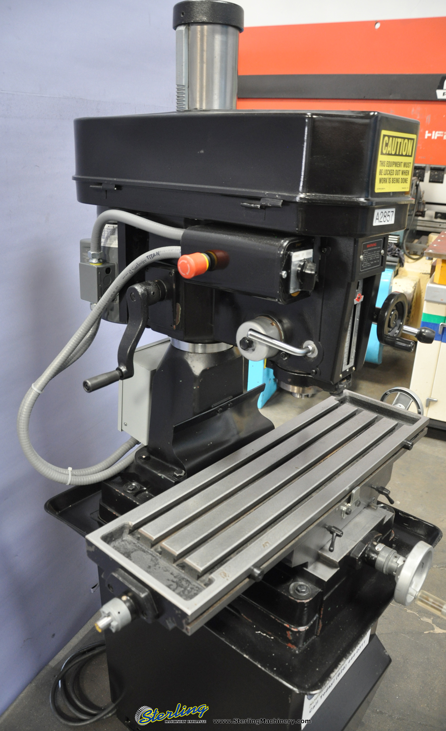 For Sale 9" x 32" Used Dayton Milling/Drill Machine, Mdl. 2AC40, Work