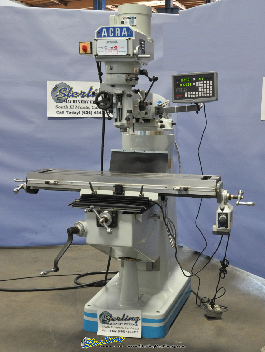 For Sale 9" x 49" Brand New Acra (Variable Speed) Milling Machine With