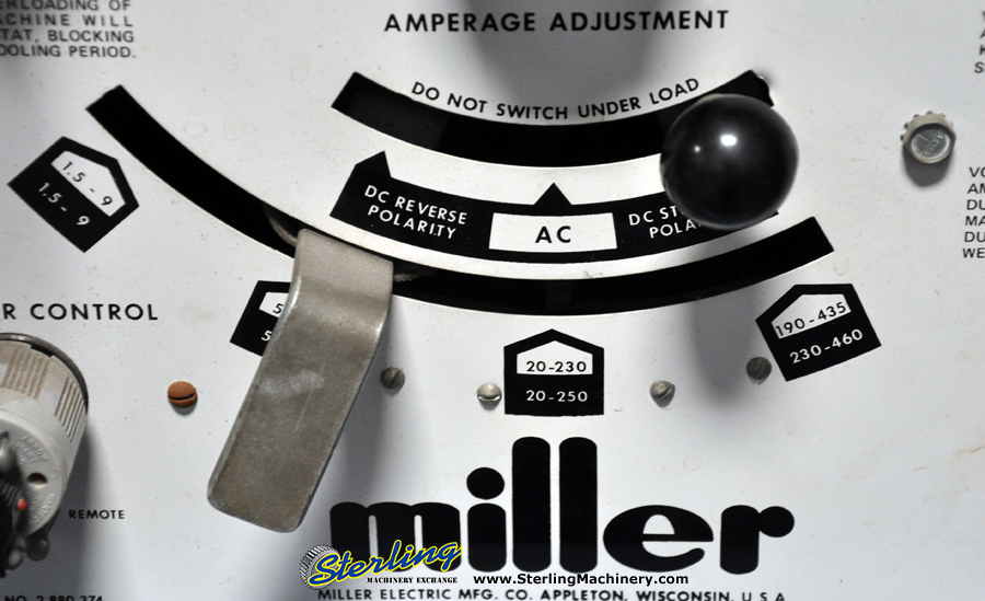 Used-MILLER-Used Miller Constant Current AC/DC Gas Tungsten Arc Welding Machine-330 A/BP-A2938-05