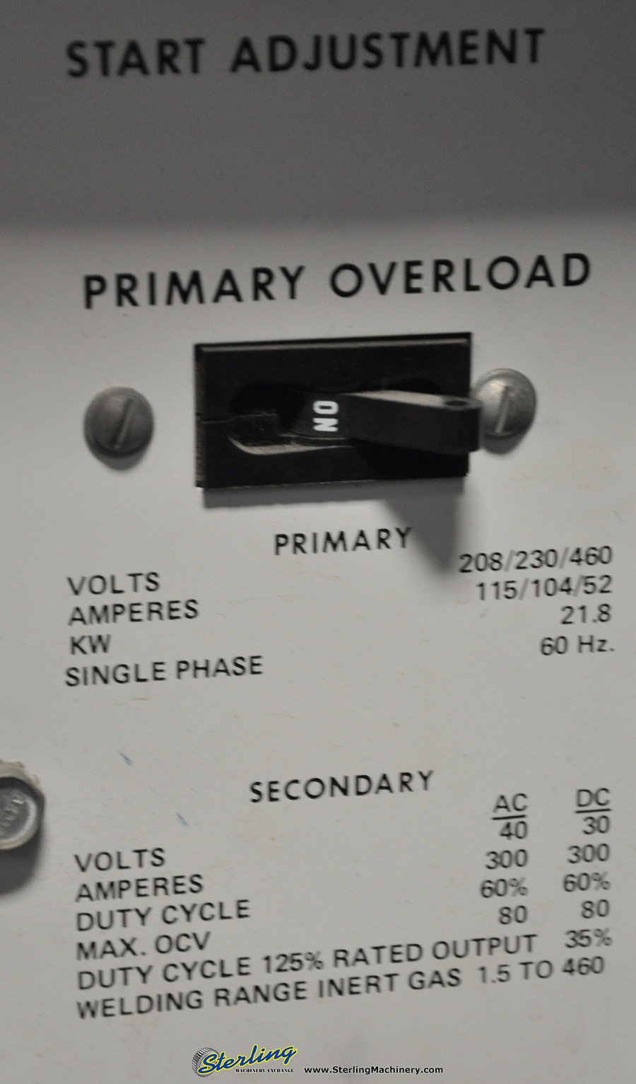 Used-MILLER-Used Miller Constant Current AC/DC Gas Tungsten Arc Welding Machine-330 A/BP-A2938-06