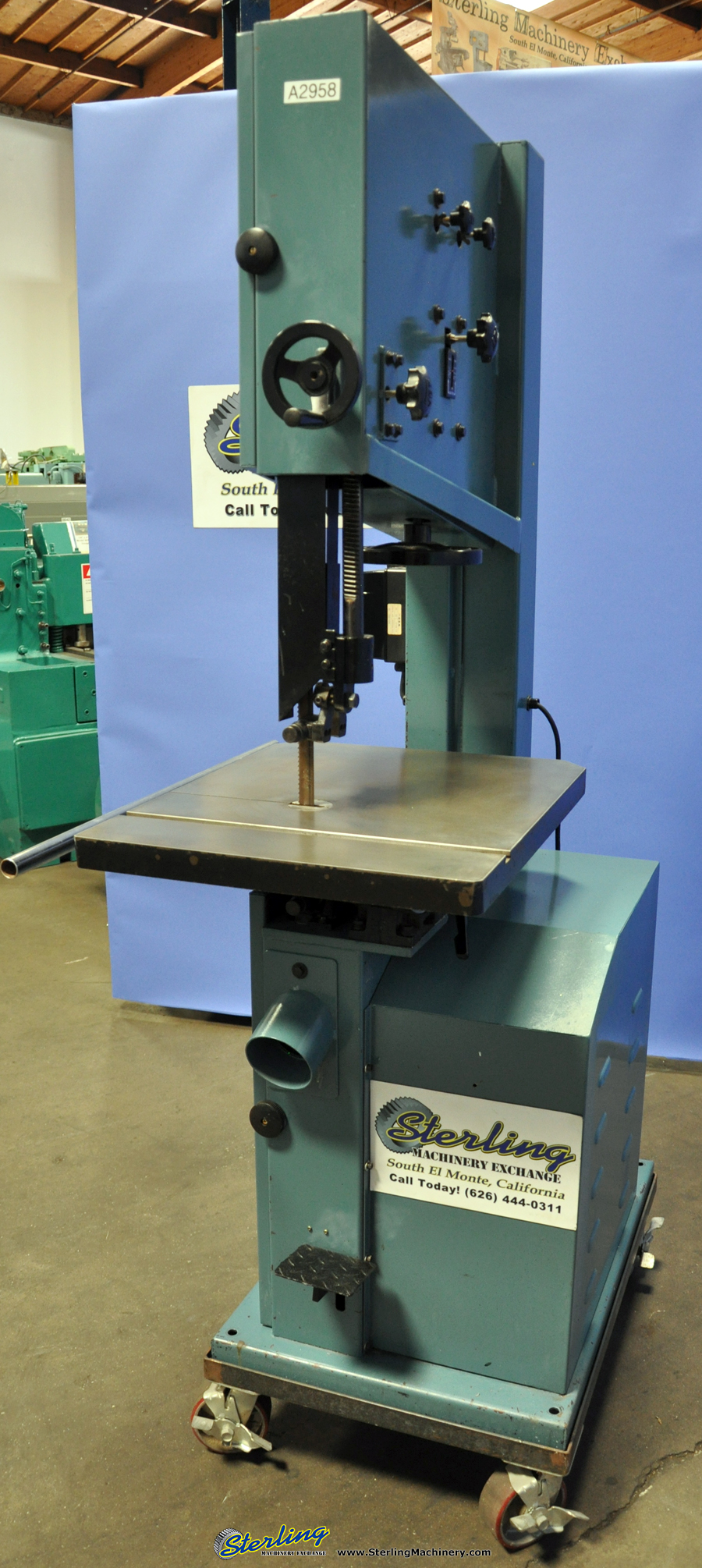 For Sale 20" Used Jet Vertical Bandsaw (Woodworking), Mdl. JWBS201