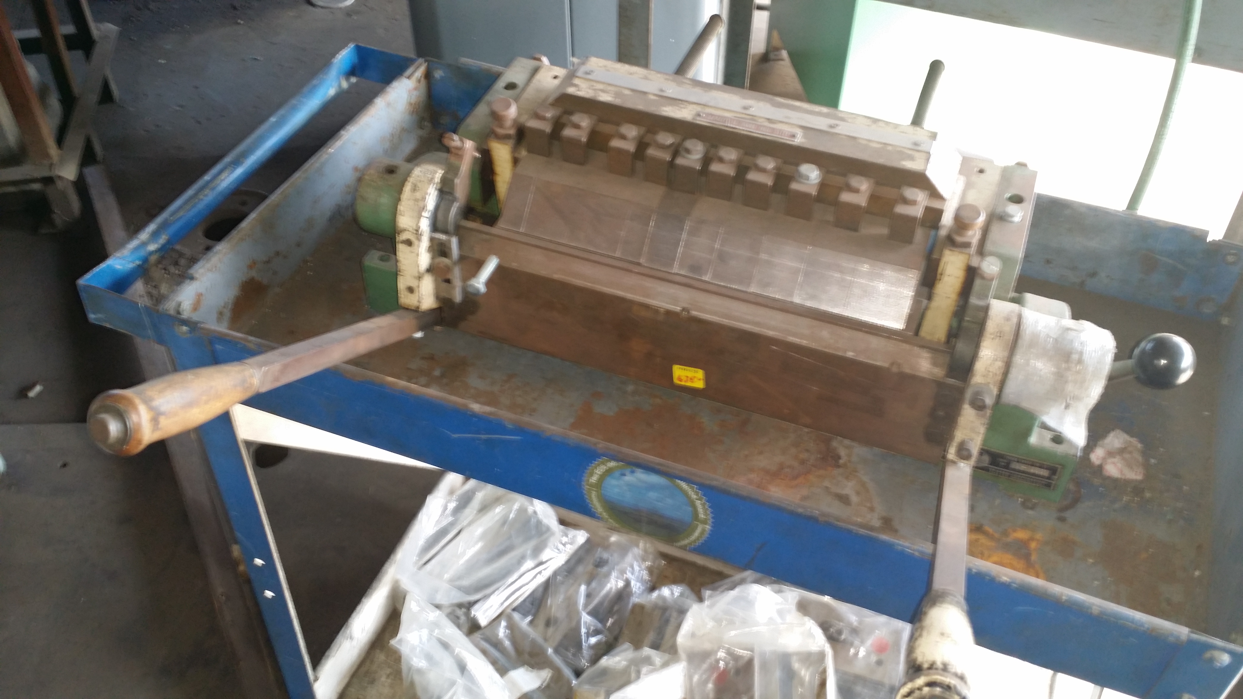 For Sale 16 Ga. x 12" Used DiAcro Finger Brake, Mdl. 12, Fingers In