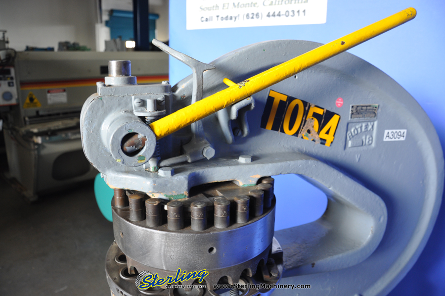 Used Rotex Hand Turret Punch Fabricating Punches Sterling Machinery