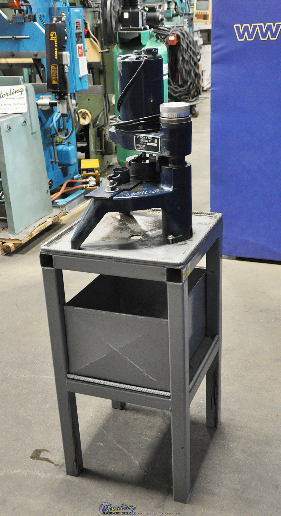 For Sale 5" Used Strippit Bench Type Portable Tool and Die Punch & Die