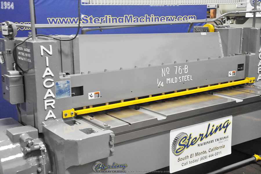 Used Niagara Heavy Duty Power Shear Sterling Machinery
