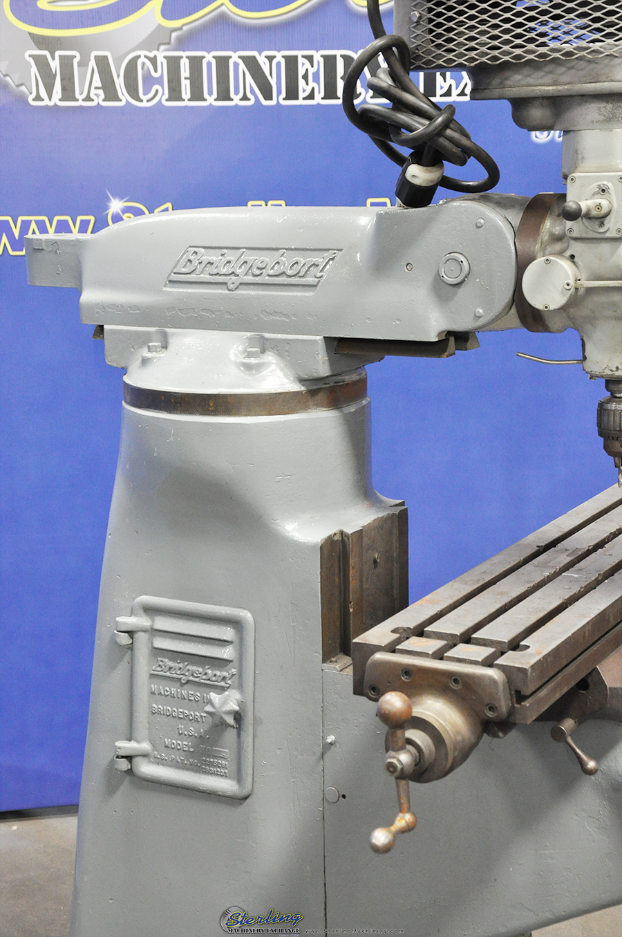 For Sale 9" x 42" Used Bridgeport (Step Pulley Type) Vertical Mill