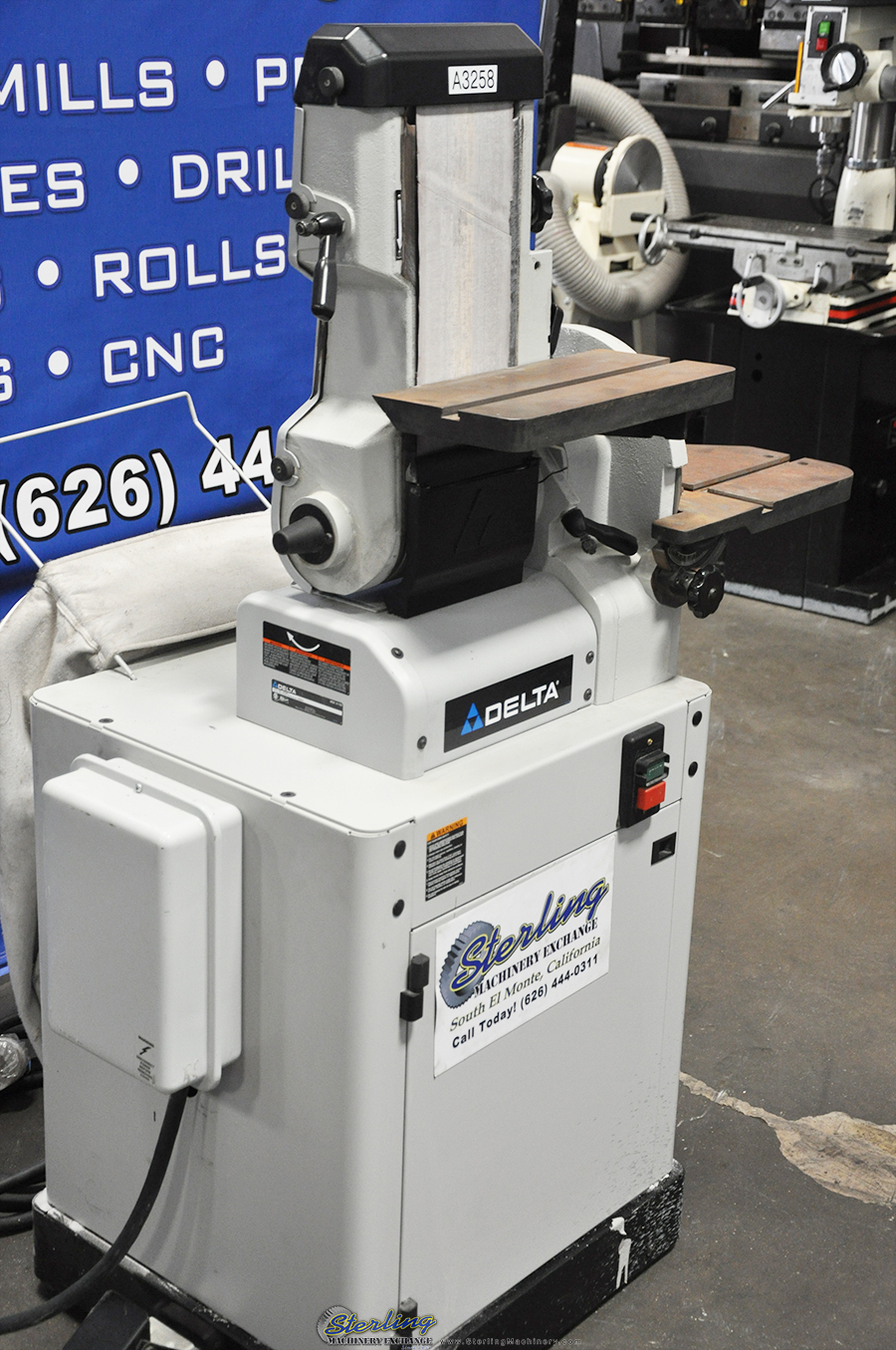 For Sale 6" x 48" Used Delta Belt Sander/12" Disc Grinder, Mdl. 31735