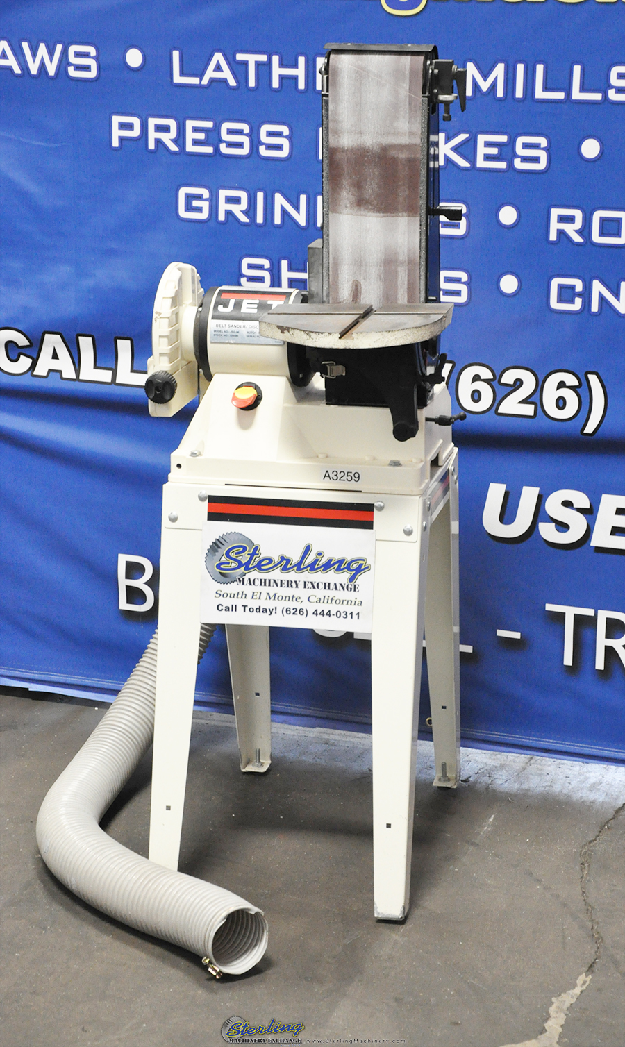 Used Jet Belt Sander and Disc Grinder Sterling Machinery