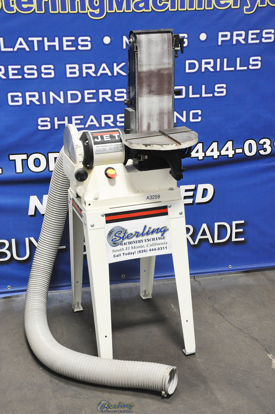 Used Jet Belt Sander and Disc Grinder Sterling Machinery